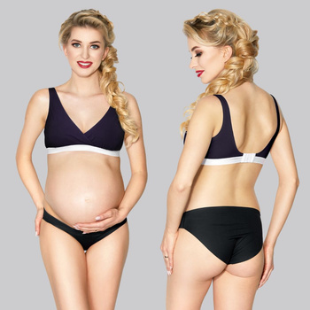 Top ciążowy LILLY granatowy