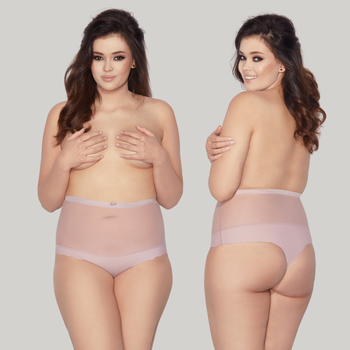 Opinające GLAM LOW STRING pudrowy róż