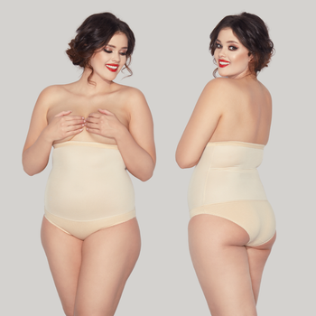 Wysokie figi wyszczuplające IGA INTENSE 6XL-9XL beż