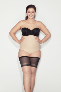 Bandaski opaski na uda przeciw obtarciom Czerń