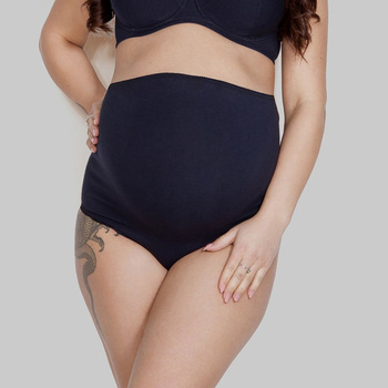 Figi ciążowe na brzuch Mama Belly granat