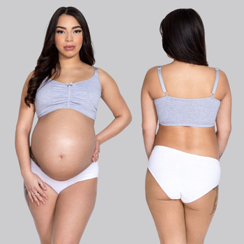 Top do karmienia Easy Bra szary