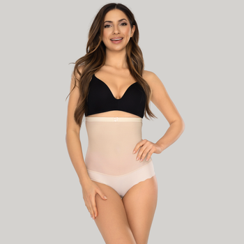 Wysokie figi wyszczuplające GLAM beż